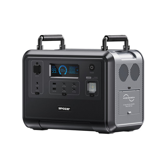 SPOZER Portable Power Station 1200W (2400W Peak)